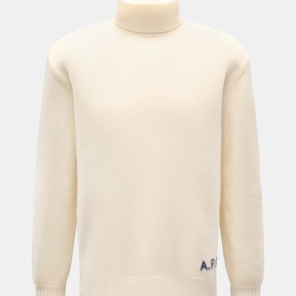 A.P.C. - Herren - Rollkragenpullover %27Walter%27 creme A.P.C. - Herren - Rollkragenpullover %27Walter%27 creme