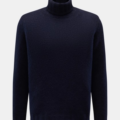 Fedeli - Herren - Rollkragenpullover %27Derby%27 navy Fedeli - Herren - Rollkragenpullover %27Derby%27 navy