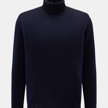 Fedeli - Herren - Rollkragenpullover %27Derby%27 navy Fedeli - Herren - Rollkragenpullover %27Derby%27 navy