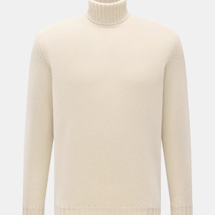 Fedeli - Herren - Cashmere Rollkragenpullover creme Fedeli - Herren - Cashmere Rollkragenpullover creme