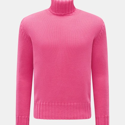 B.F. Knitwear - Herren - Merino Rollkragenpullover magenta B.F. Knitwear - Herren - Merino Rollkragenpullover magenta
