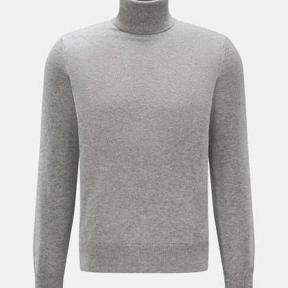 Cruciani - Herren - Cashmere Rollkragenpullover grau meliert Cruciani - Herren - Cashmere Rollkragenpullover grau meliert