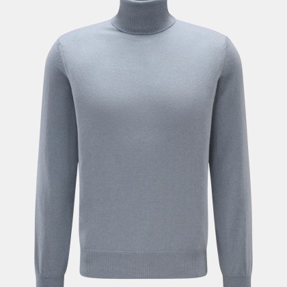 Cruciani - Herren - Cashmere Rollkragenpullover rauchblau Cruciani - Herren - Cashmere Rollkragenpullover rauchblau