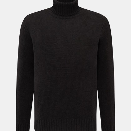 FTC - Herren - Cashmere Rollkragenpullover dunkelbraun FTC - Herren - Cashmere Rollkragenpullover dunkelbraun