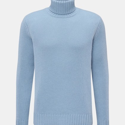 FTC - Herren - Cashmere Rollkragenpullover hellblau FTC - Herren - Cashmere Rollkragenpullover hellblau