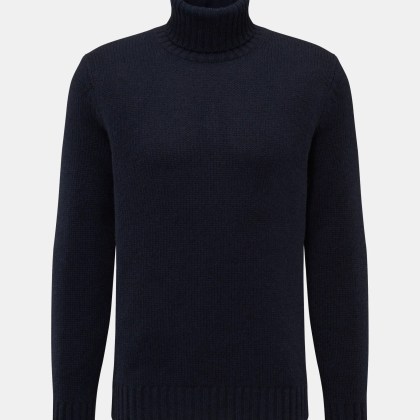 FTC - Herren - Cashmere Rollkragenpullover navy FTC - Herren - Cashmere Rollkragenpullover navy