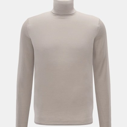 Kiefermann - Herren - Merino Feinstrick-Rollkragenpullover %27Theor%27 hellgrau Kiefermann - Herren - Merino Feinstrick-Rollkragenpullover %27Theor%27 hellgrau