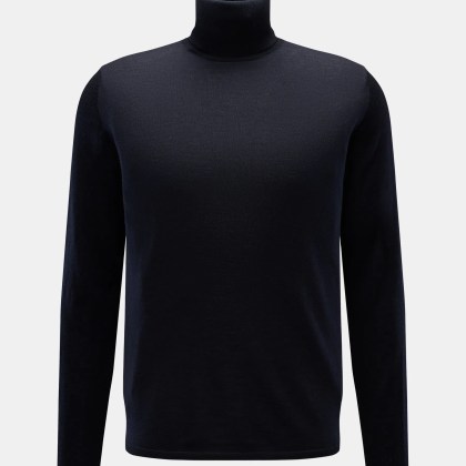 Kiefermann - Herren - Merino Feinstrick-Rollkragenpullover %27Theor%27 dark navy Kiefermann - Herren - Merino Feinstrick-Rollkragenpullover %27Theor%27 dark navy