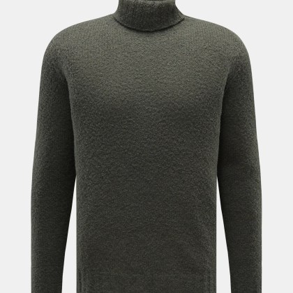04651/ A trip in a bag - Herren - Rollkragenpullover %27Chunky Turtle%27 dunkelgrün 04651/ A trip in a bag - Herren - Rollkragenpullover %27Chunky Turtle%27 dunkelgrün
