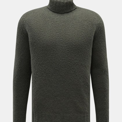 04651/ A trip in a bag - Herren - Rollkragenpullover %27Chunky Turtle%27 dunkelgrün 04651/ A trip in a bag - Herren - Rollkragenpullover %27Chunky Turtle%27 dunkelgrün