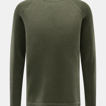 04651/ A trip in a bag - Herren - Wende-Rundhalspullover %27Foggy Crew%27 dunkelgrün 04651/ A trip in a bag - Herren - Wende-Rundhalspullover %27Foggy Crew%27 dunkelgrün