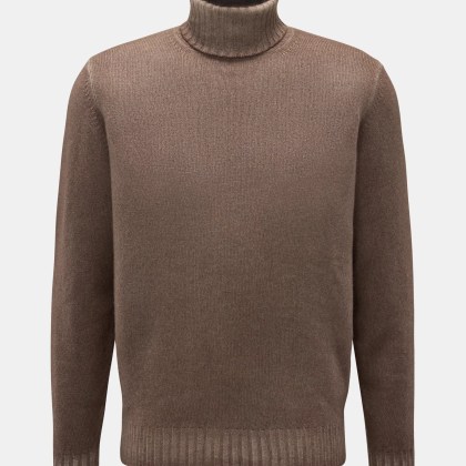 Filippo de Laurentiis - Herren - Merino Rollkragenpullover braun meliert Filippo de Laurentiis - Herren - Merino Rollkragenpullover braun meliert