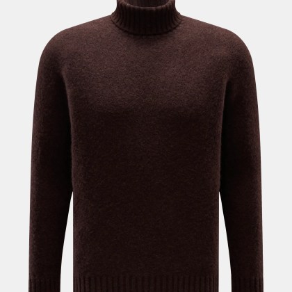 Piacenza 1733 - Herren - Rollkragenpullover dunkelbraun Piacenza 1733 - Herren - Rollkragenpullover dunkelbraun