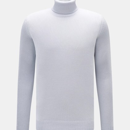 von Braun - Herren - Cashmere Rollkragenpullover hellblau von Braun - Herren - Cashmere Rollkragenpullover hellblau