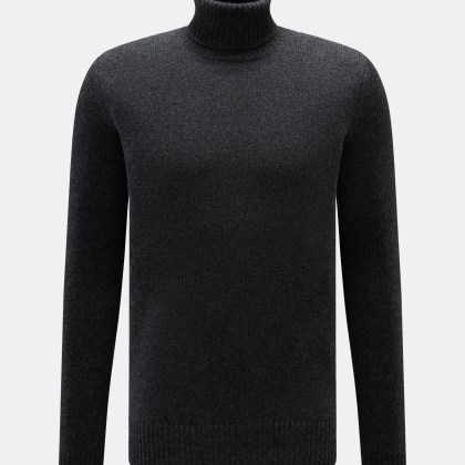 von Braun - Herren - Cashmere Rollkragenpullover anthrazit meliert von Braun - Herren - Cashmere Rollkragenpullover anthrazit meliert
