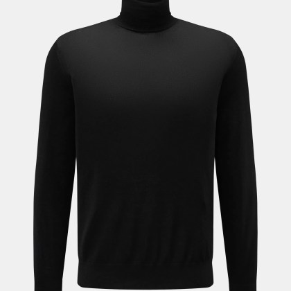 von Braun - Herren - Merino Rollkragenpullover schwarz von Braun - Herren - Merino Rollkragenpullover schwarz