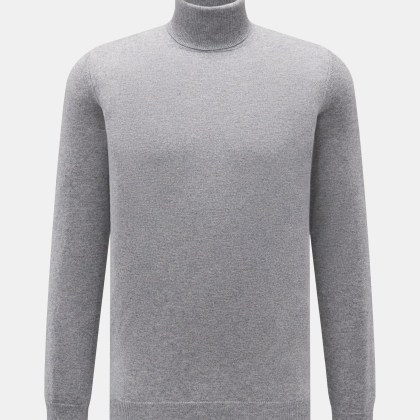 von Braun - Herren - Cashmere Rollkragenpullover grau meliert von Braun - Herren - Cashmere Rollkragenpullover grau meliert