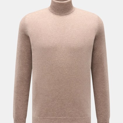 von Braun - Herren - Cashmere Rollkragenpullover beige von Braun - Herren - Cashmere Rollkragenpullover beige