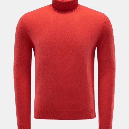 von Braun - Herren - Cashmere Rollkragenpullover orange von Braun - Herren - Cashmere Rollkragenpullover orange