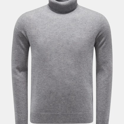 von Braun - Herren - Cashmere Rollkragenpullover grau von Braun - Herren - Cashmere Rollkragenpullover grau