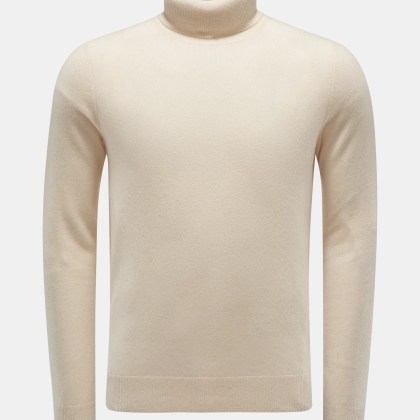 von Braun - Herren - Cashmere Rollkragenpullover creme von Braun - Herren - Cashmere Rollkragenpullover creme
