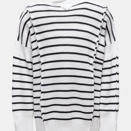 Marni - Herren - Pullover weiß/schwarz gestreift Marni - Herren - Pullover weiß/schwarz gestreift