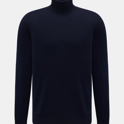 Fedeli - Herren - Cashmere Rollkragenpullover %27Derby%27 navy Fedeli - Herren - Cashmere Rollkragenpullover %27Derby%27 navy