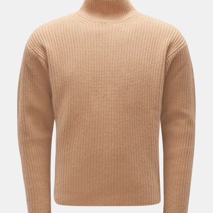 Agnona - Herren - Cashmere Pullover hellbraun Agnona - Herren - Cashmere Pullover hellbraun