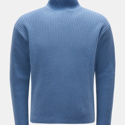 Agnona - Herren - Cashmere Pullover rauchblau Agnona - Herren - Cashmere Pullover rauchblau