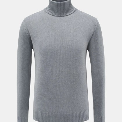 von Braun - Herren - Cashmere Rollkragenpullover grau von Braun - Herren - Cashmere Rollkragenpullover grau