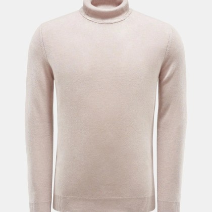 von Braun - Herren - Cashmere Rollkragenpullover beige von Braun - Herren - Cashmere Rollkragenpullover beige