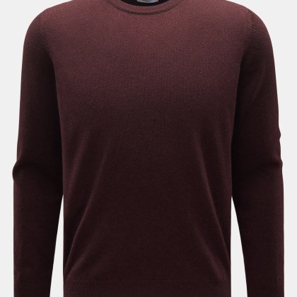Aida Barni - Herren - Cashmere Rundhalspullover bordeaux Aida Barni - Herren - Cashmere Rundhalspullover bordeaux