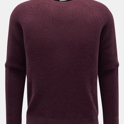 von Braun - Herren - Cashmere Rundhalspullover bordeaux von Braun - Herren - Cashmere Rundhalspullover bordeaux