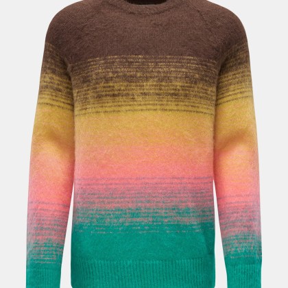 Laneus - Herren - Rundhalspullover braun/gelb/türkis Laneus - Herren - Rundhalspullover braun/gelb/türkis