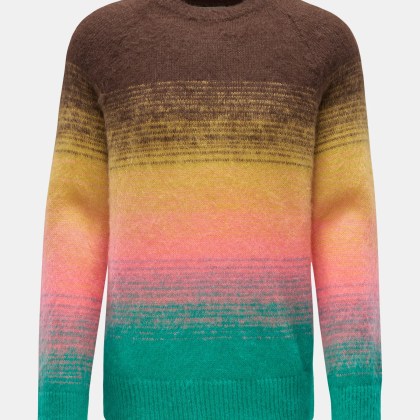 Laneus - Herren - Rundhalspullover braun/gelb/türkis Laneus - Herren - Rundhalspullover braun/gelb/türkis