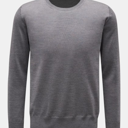 BRAUN Hamburg Essentials - Herren - Merino Feinstrick-Pullover dunkelgrau BRAUN Hamburg Essentials - Herren - Merino Feinstrick-Pullover dunkelgrau