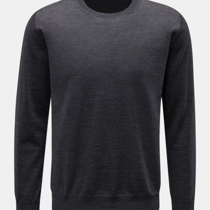 BRAUN Hamburg Essentials - Herren - Merino Feinstrick-Pullover anthrazit BRAUN Hamburg Essentials - Herren - Merino Feinstrick-Pullover anthrazit