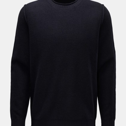 04651/ A trip in a bag - Herren - Rundhalspullover %27Boiled Crewneck%27 navy 04651/ A trip in a bag - Herren - Rundhalspullover %27Boiled Crewneck%27 navy