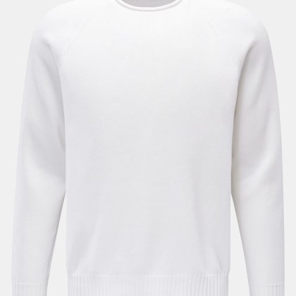 04651/ A trip in a bag - Herren - Rundhals-Pullover %27Cotton Crew%27 offwhite 04651/ A trip in a bag - Herren - Rundhals-Pullover %27Cotton Crew%27 offwhite