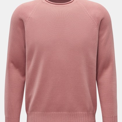 04651/ A trip in a bag - Herren - Rundhals-Pullover %27Cotton Crew%27 altrosa 04651/ A trip in a bag - Herren - Rundhals-Pullover %27Cotton Crew%27 altrosa