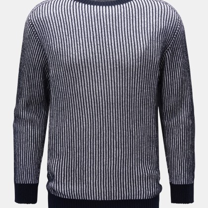 04651/ A trip in a bag - Herren - Wende-Rundhalspullover %27Reversible Crew%27 navy 04651/ A trip in a bag - Herren - Wende-Rundhalspullover %27Reversible Crew%27 navy