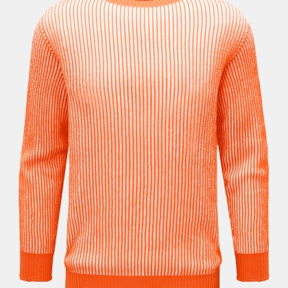 04651/ A trip in a bag - Herren - Wende-Rundhalspullover %27Reversible Crew%27 orange 04651/ A trip in a bag - Herren - Wende-Rundhalspullover %27Reversible Crew%27 orange