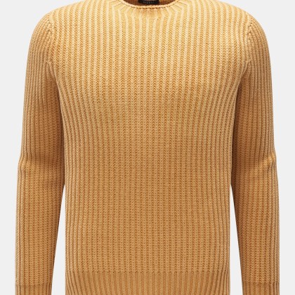 04651/ A trip in a bag - Herren - Wende-Rundhalspullover %27Foggy Rip%27 gelb 04651/ A trip in a bag - Herren - Wende-Rundhalspullover %27Foggy Rip%27 gelb