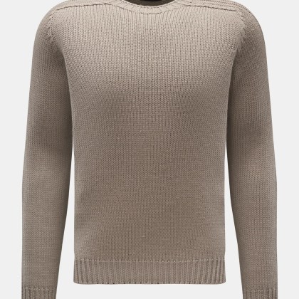 04651/ A trip in a bag - Herren - Rundhalspullover %27Foggy%27 taupe 04651/ A trip in a bag - Herren - Rundhalspullover %27Foggy%27 taupe