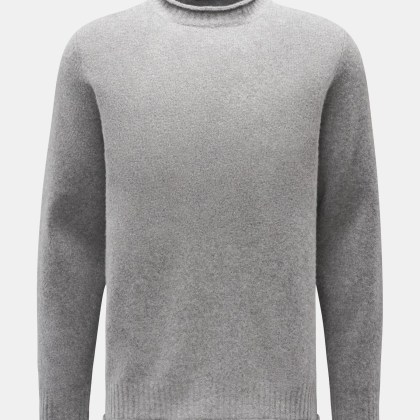 04651/ A trip in a bag - Herren - Pullover %27Shetland Crew%27 grau 04651/ A trip in a bag - Herren - Pullover %27Shetland Crew%27 grau