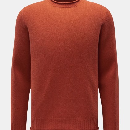 04651/ A trip in a bag - Herren - Pullover %27Shetland Crew%27 orange 04651/ A trip in a bag - Herren - Pullover %27Shetland Crew%27 orange