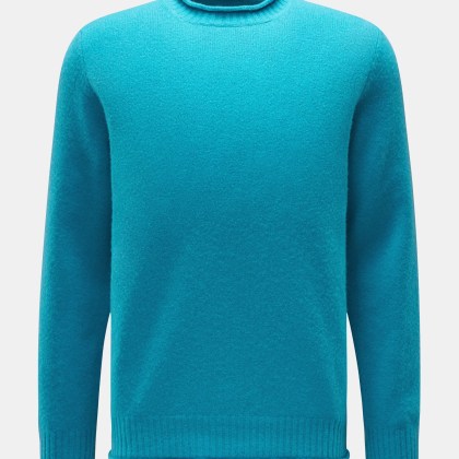 04651/ A trip in a bag - Herren - Pullover %27Shetland Crew%27 türkis 04651/ A trip in a bag - Herren - Pullover %27Shetland Crew%27 türkis