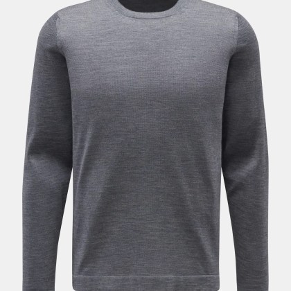 04651/ A trip in a bag - Herren - Merino Rundhalspullover dunkelgrau 04651/ A trip in a bag - Herren - Merino Rundhalspullover dunkelgrau