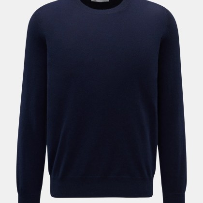 Brunello Cucinelli - Herren - Cashmere Rundhalspullover navy Brunello Cucinelli - Herren - Cashmere Rundhalspullover navy