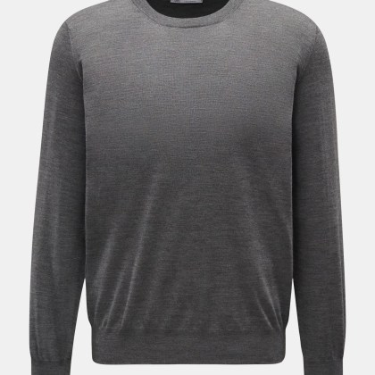 Brunello Cucinelli - Herren - Rundhalspullover dunkelgrau Brunello Cucinelli - Herren - Rundhalspullover dunkelgrau